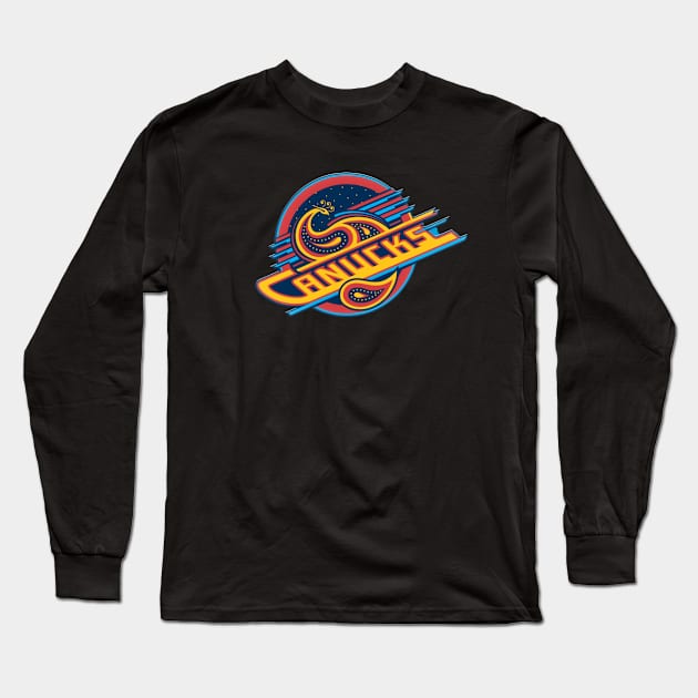 Vancouver Canucks Long Sleeve T-Shirt by Jedistudios 